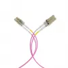Cavo patch in fibra ottica EFB-Elektronik LC su LC OM4 duplex, 40 m, LSZH, viola