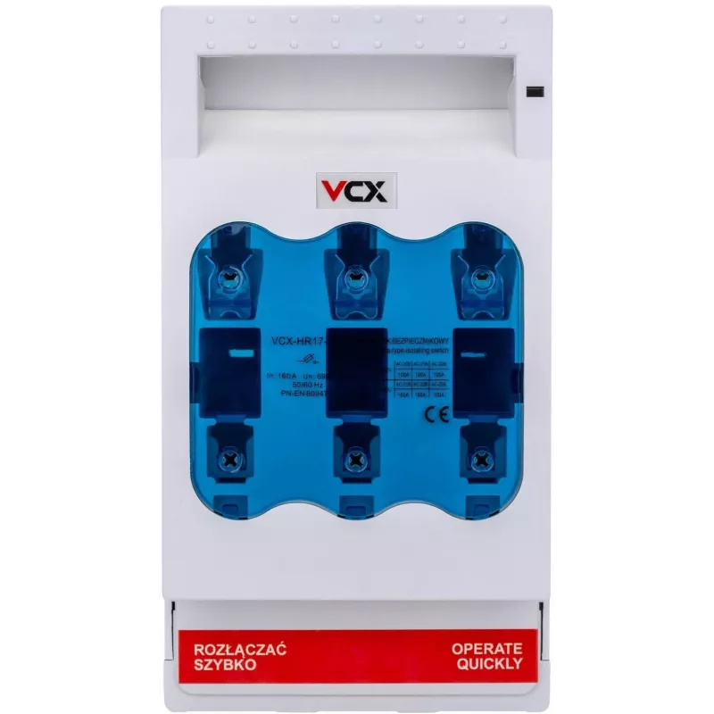 Sezionatore di sicurezza VCX-HR17-160 3P 160A NH00