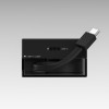 SHARGE caricabatterie GaN 65 retrattile, 65 W, 2x USB-C, cavo USB-C integrato, nero