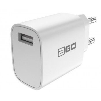 2GO 797253 Caricabatterie mobile, 5 V, bianco, per interni