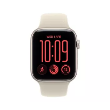 Apple Watch SE 3 GPS + Cellular 40 mm cassa in alluminio Polarstern con cinturino Sport Sand – M/L