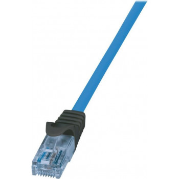 Logilink Cavo patch Cat6a U/UTP RJ45, 1 m, blu, LSZH