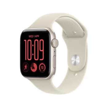 Apple Watch SE 3 GPS 44 mm cassa in alluminio Polarstern con cinturino Sport Sand – S/M
