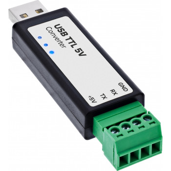 InLine® convertitore USB-TTL 5V, USB-A a terminale 4 pin