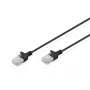 DIGITUS cavo patch Cat6 U/UTP slim RJ45, 0,3 m, nero, LSZH