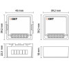 OXT T210GL modulo Wi-Fi Tuya per porta garage, senza sensore