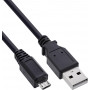 InLine cavo Micro-USB 2.0, connettore maschio USB-A su connettore maschio Micro-B, 1,5 m, nero