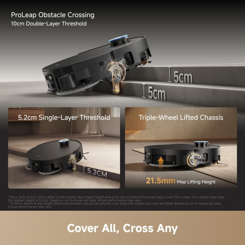 Dreame X60 Pro Master robot aspirapolvere nero