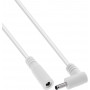 InLine® cavo di prolunga DC, connettore angolare, 3,5 x 1,35 mm, bianco, 0,5 m