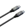 TB cavo USB 3.2 Gen 2 intrecciato USB-C a USB-C, 1 m, 100 W, nero