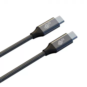 TB cavo USB 3.2 Gen 2 intrecciato USB-C a USB-C, 1 m, 100 W, nero