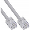 InLine® cavo tondo modulare RJ12, connettore maschio/connettore maschio, 6 fili, 6P6C, 1m