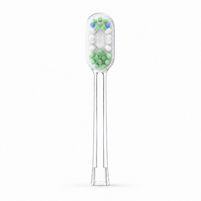 RANVOO PQ5 Pure Testine di ricambio per spazzolino, verde, 3 pz.
