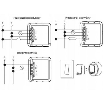 OXT T221 Modulo relè mini Wi-Fi, 1 circuito, Tuya