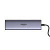 UGREEN 60515 adattatore multiporta USB-C 7-in-1, 4K HDMI, Gigabit Ethernet, 100 W PD, grigio