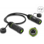 Delock connettore doppio per cavi RJ45 femmina su RJ45 femmina Cat.6A per installazione con filettatura M20 x 1,5 mm IP68 antipolvere e impermeabile 0,5 m nero (91839)