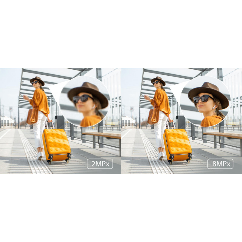 Hilook telecamera IP IPC-B480HAD-LUF/SL panoramica 8MP Smart Hybrid Light