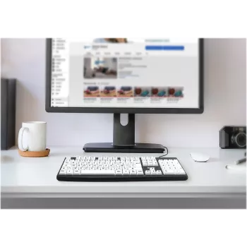 Geemarc KBSV3 tastiera USB, layout tedesco (QWERTZ), bianco