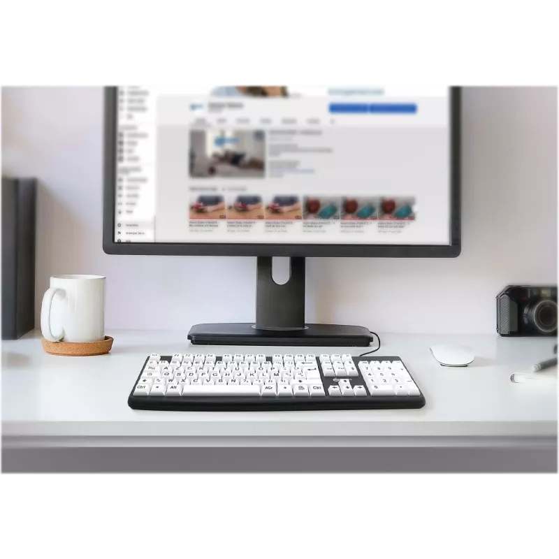 Geemarc KBSV3 tastiera USB, layout tedesco (QWERTZ), bianco