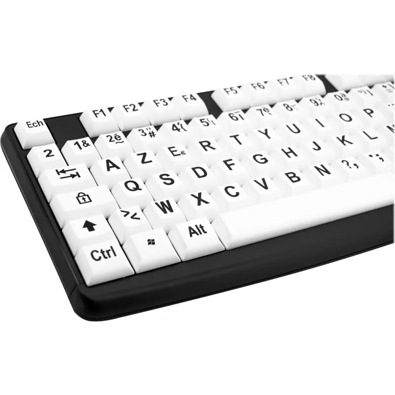 Geemarc KBSV3 tastiera USB, layout tedesco (QWERTZ), bianco