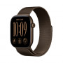 Apple Watch Series 12 GPS + Cellular 42mm cassa in alluminio bronzo scuro con cinturino Milanese Loop bronzo scuro
