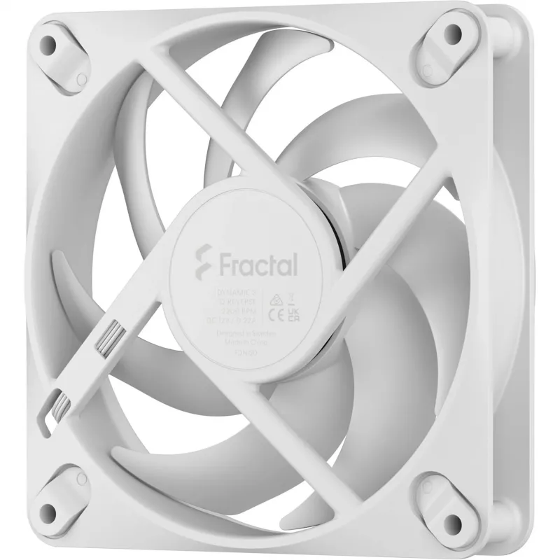Ventola per case Fractal Design Dynamic 3-12 Reverse 120 mm, bianco