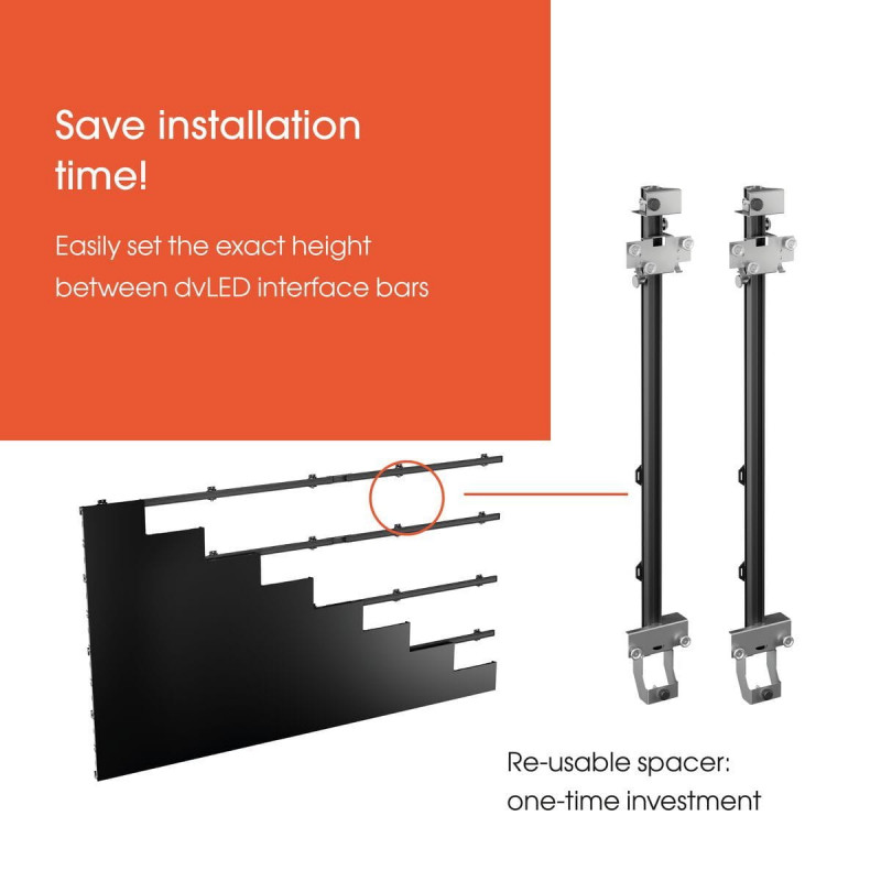 Supporto per videowall Vogel's INT 8223 dvLED per serie LG LSBB, nero