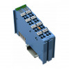 Ingresso analogico a 4 canali WAGO 750-489 per sensori RTD e termocoppie blu