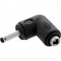 InLine® adattatore DC, 3,5 x 1,35 mm, connettore maschio/femmina, angolare, nero