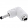 InLine® adattatore DC, 4,0 x 1,7 mm, connettore maschio/femmina, angolare, bianco