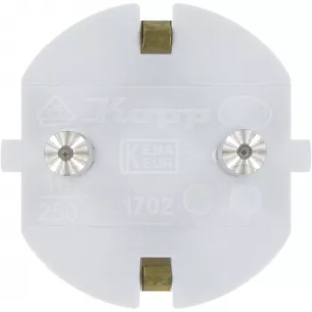 Kopp Connettore maschio Schuko, corpo in un pezzo, fino a 3x1,5 mm², 16A, 250V~, IP20 (16731N)