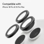 Zagg Glass Elite Anelli fotocamera antiriflesso per iPhone 18 Pro Max / 17 Pro Max / 18 Pro / 17 Pro nero