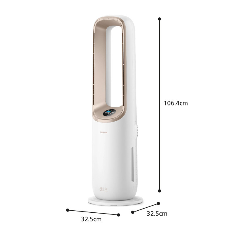 Philips Air Performer serie 8000 AMF870/16 purificatore d'aria 3 in 1 con funzione ventilatore e riscaldamento