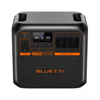 Bluetti AC180P stazione di alimentazione portatile, LiFePO4, 36000 mAh, 1800 W, 16 kg