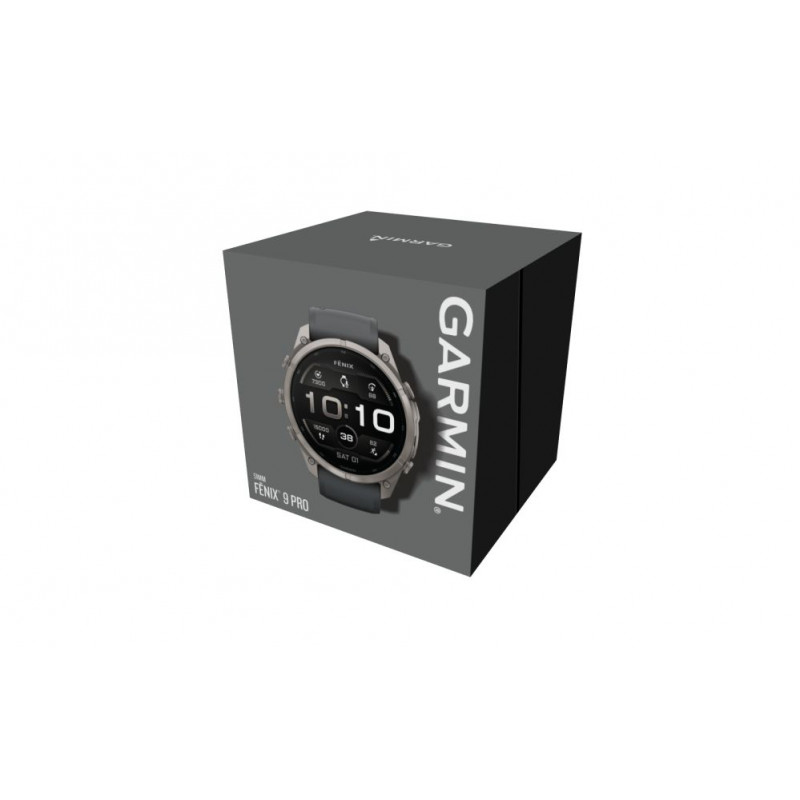 Garmin Fenix 9 Pro – smartwatch 51mm titanio con cinturino in silicone grafite/nero