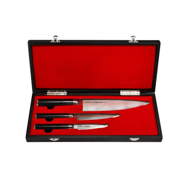 SAMURA Set di coltelli da cucina Damascus (SD-0220)