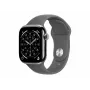 Apple Watch Series 11 GPS + Cellular 42 mm cassa in titanio naturale con cinturino sport grigio – S/M