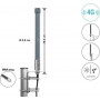 Delock Antenna 4G connettore maschio SMA 2 - 3 dBi fissa omnidirezionale per montaggio a parete e palo esterno grigio 25 cm (60768)