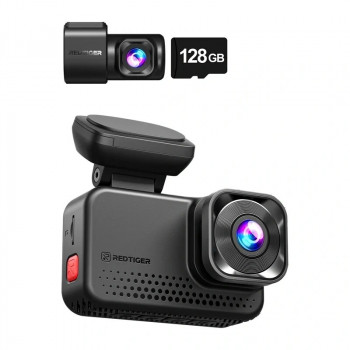 REDTIGER VC70 dashcam Wi-Fi 4K + 2,5K con scheda 128GB