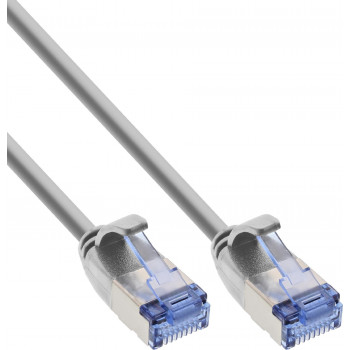 InLine cavo patch Slim Cat6a U/FTP RJ45, 1 m, grigio