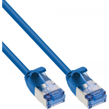 InLine cavo patch Slim Cat6a U/FTP RJ45, 1 m, blu