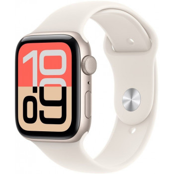 Apple Watch SE 3 (2025) GPS 40mm, cassa in alluminio Starlight, cinturino sportivo Starlight S/M (MEH34)