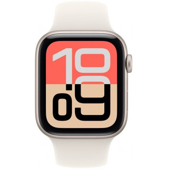 Apple Watch SE 3 (2025) GPS 40mm, cassa in alluminio Starlight, cinturino sportivo Starlight S/M (MEH34)