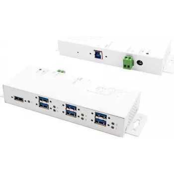EXSYS EX-1189HMVS-3W hub interfaccia USB 3.2 Gen 1 (3.1 Gen 1) Type-B bianco