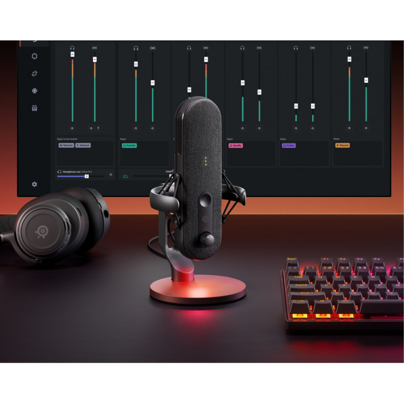 Steelseries ALIAS microfono per PC nero