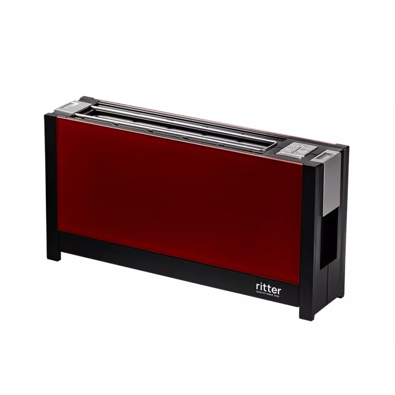 Ritter Volcano 5 tostapane a fessura lunga, 2 fette, 950 W, rosso