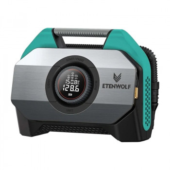 Etenwolf S6 pompa gonfiaggio pneumatici a batteria, 11,03 bar, 19.200 mAh, blu