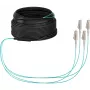 EFB-Elektronik cavo trunk OM3 U-DQ(ZN)BH, 4 fibre, 1x4 LC-LC, 30 m, Dca, LSZH (O8303S30OM3)