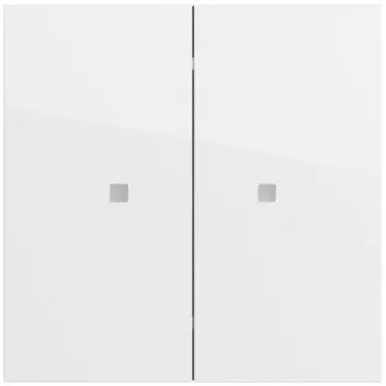 Gira OneKNX System 70 pulsante a bilanciere, 2 canali, bianco puro (517370)