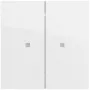Gira OneKNX System 70 pulsante a bilanciere, 2 canali, bianco puro (517370)